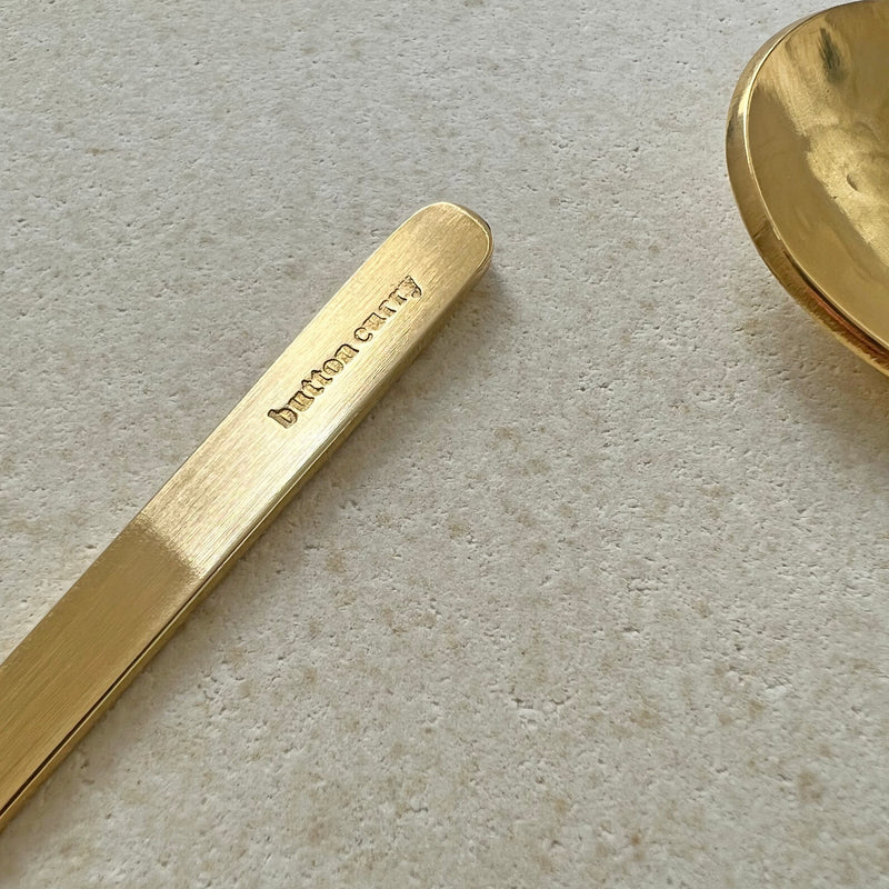 Pure Brass Cutlery Set Button Curry